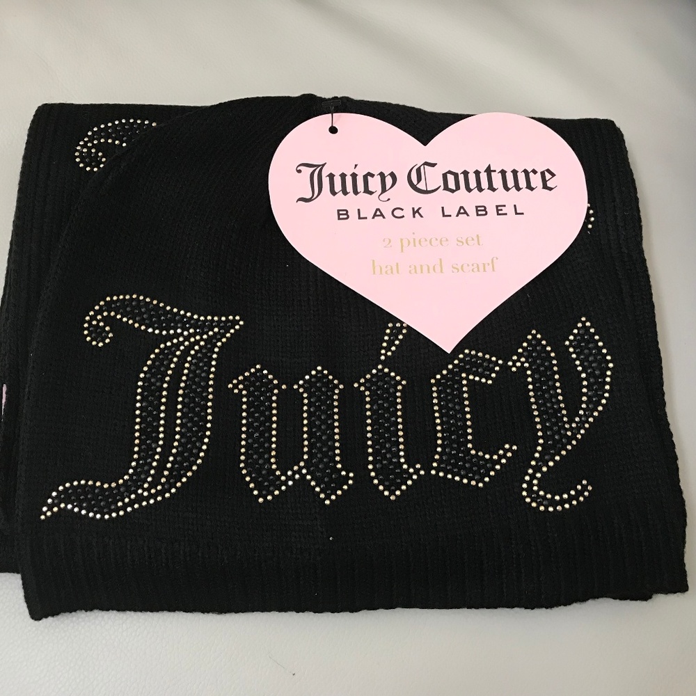Juicy Couture Scarf & Beanie 2-Piece Set